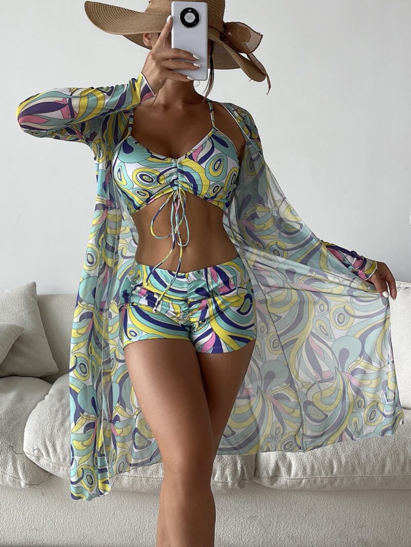 Summer Beach Swimsuit Long Sleeve Cardigan Fashion - Image 7