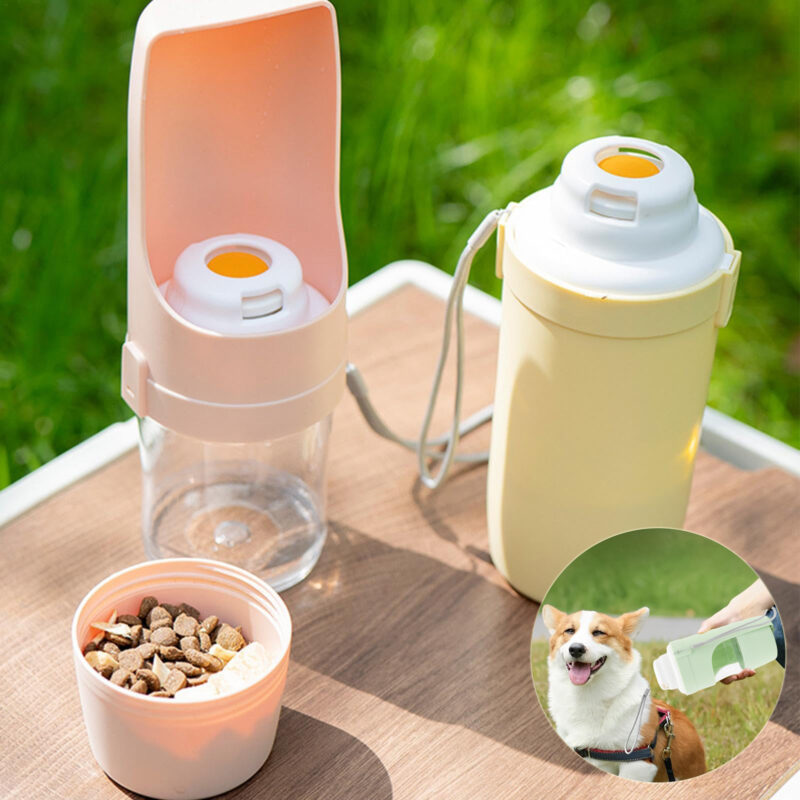 2 In 1 Travel Dog Water Bottle Pet Water Dispenser - Image 8