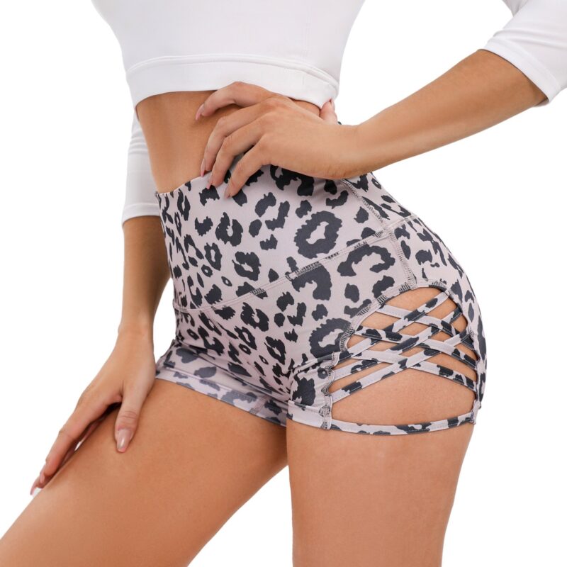 Camouflage Leopard Print Yoga Pants - Image 3