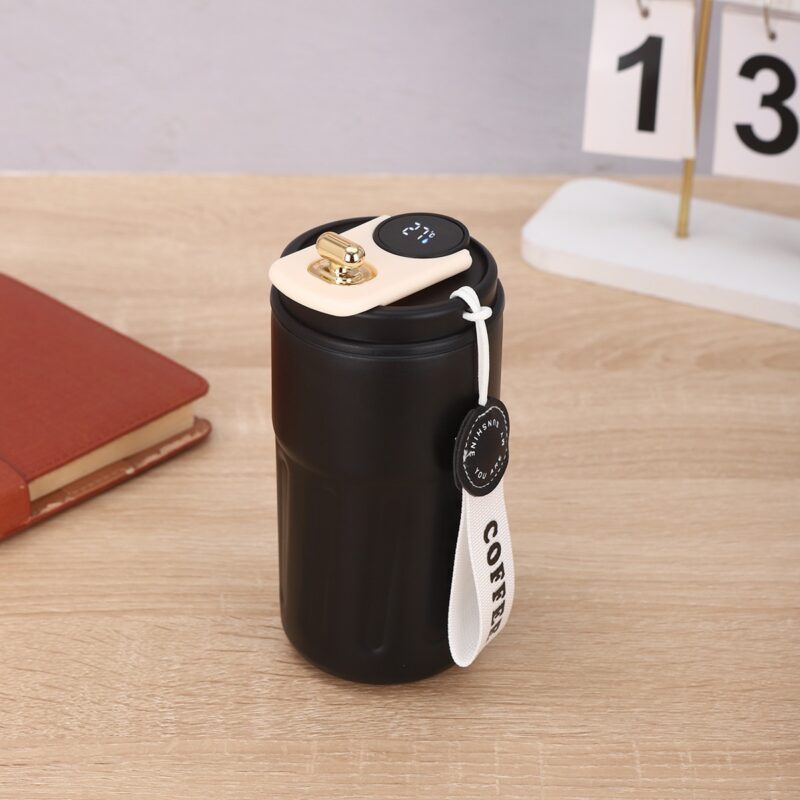 Smart Digital Thermal Bottle Portable Coffee Mug Stainless Steel - Image 4